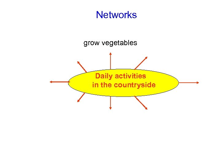 Networks grow vegetables Daily activities in the countryside 