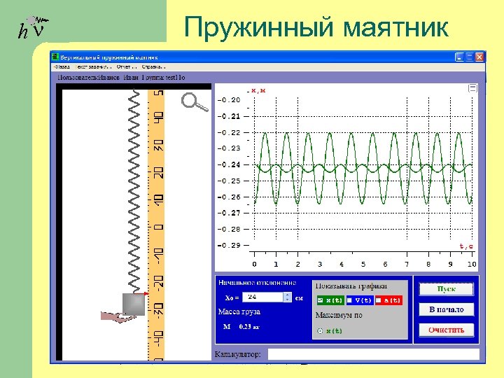 4 пружинный маятник