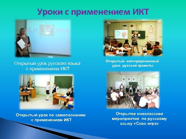 Уроки с применением ИКТ Открытый урок русского языка с применением ИКТ Открытый урок по