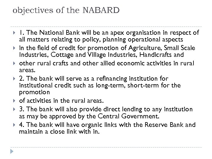 NABARD National Bank for Agriculture and Rural Development