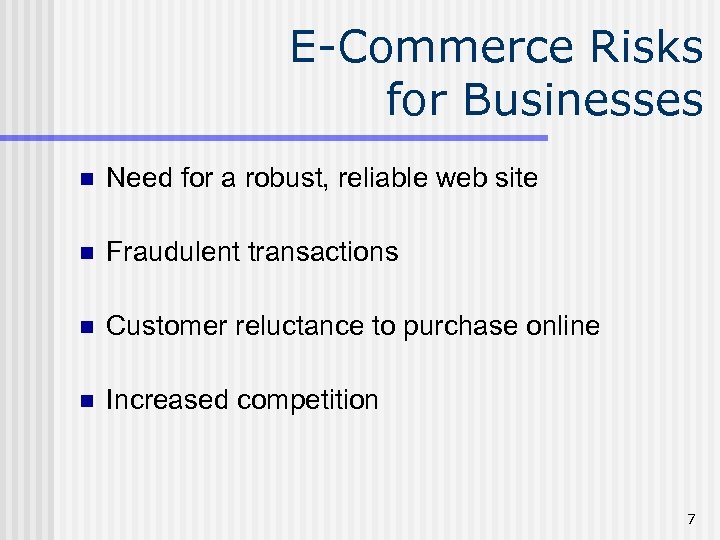 Web Developer Foundations Using XHTML Chapter 13 E-Commerce