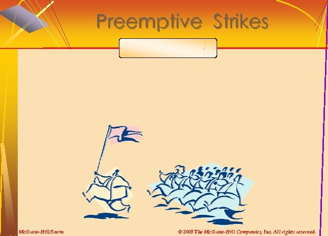 Preemptive Strikes Mc. Graw-Hill/Irwin © 2005 The Mc. Graw-Hill Companies, Inc. All rights reserved.