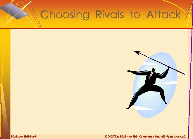 Choosing Rivals to Attack Mc. Graw-Hill/Irwin © 2005 The Mc. Graw-Hill Companies, Inc. All