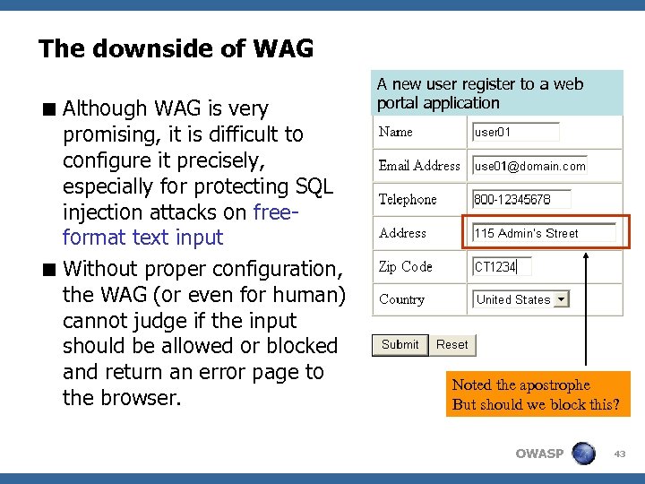 The downside of WAG < Although WAG is very promising, it is difficult to