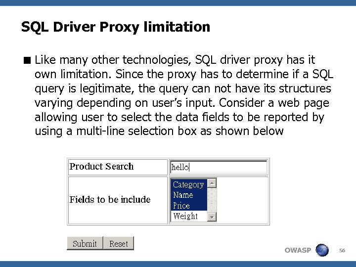 Advanced Topics On Sql Injection Protection Owasp Sam