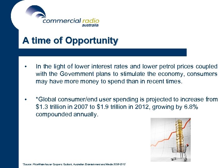 A time of Opportunity • In the light of lower interest rates and lower