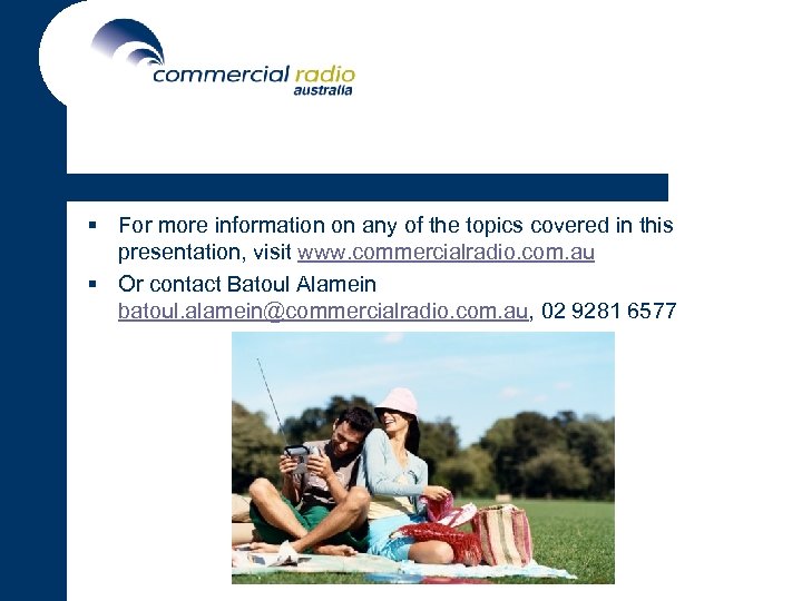 § For more information on any of the topics covered in this presentation, visit