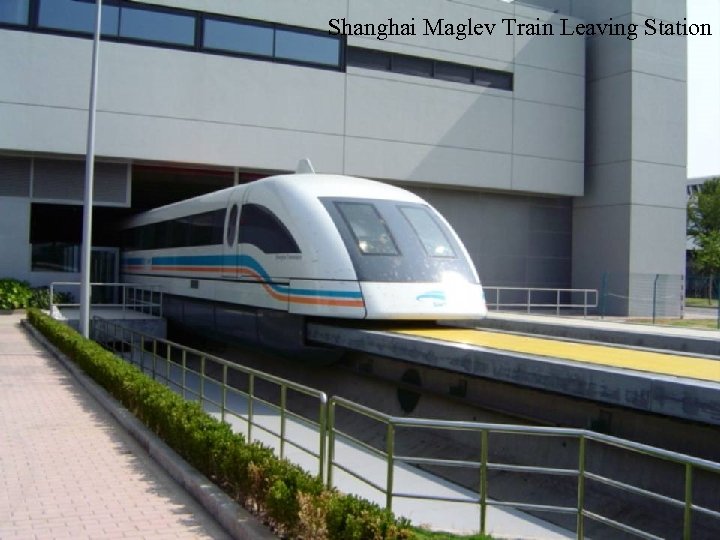 Shanghai Maglev Train Leaving Station 