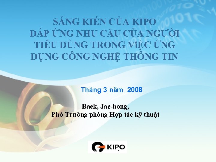 SÁNG KIẾN CỦA KIPO ĐÁP ỨNG NHU CẦU CỦA NGƯỜI TIÊU DÙNG TRONG ViỆC