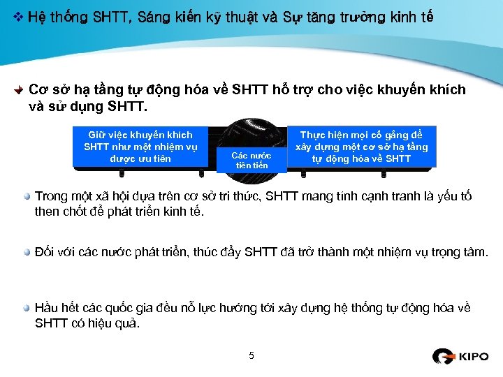 v Hệ thống SHTT, Sáng kiến kỹ thuật và Sự tăng trưởng kinh tế