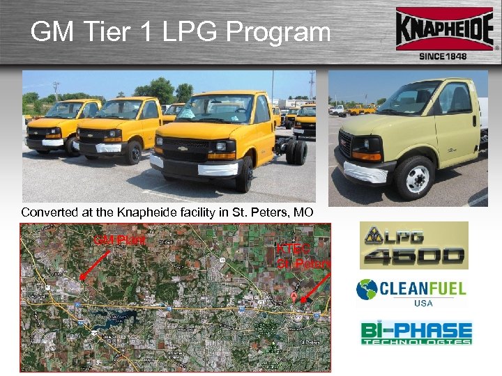 GM Tier 1 LPG Program Converted at the Knapheide facility in St. Peters, MO