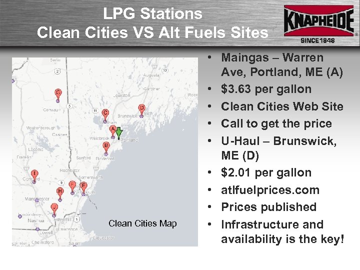 LPG Stations Clean Cities VS Alt Fuels Sites Clean Cities Map • Maingas –