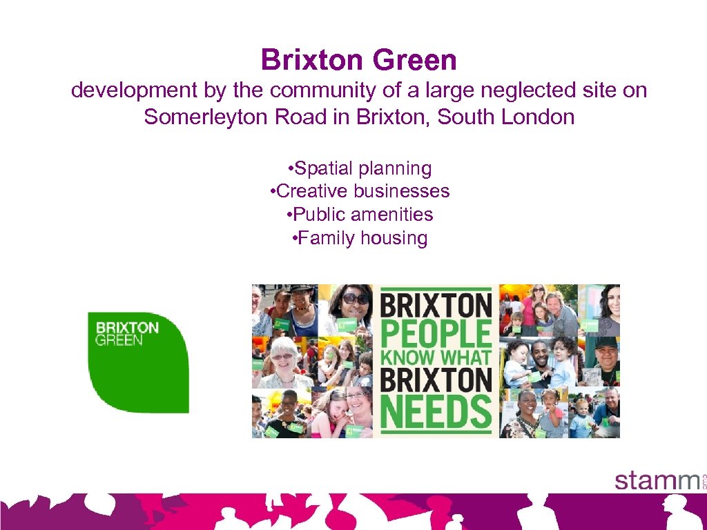 Brixton Green development by the community of a large neglected site on Somerleyton Road