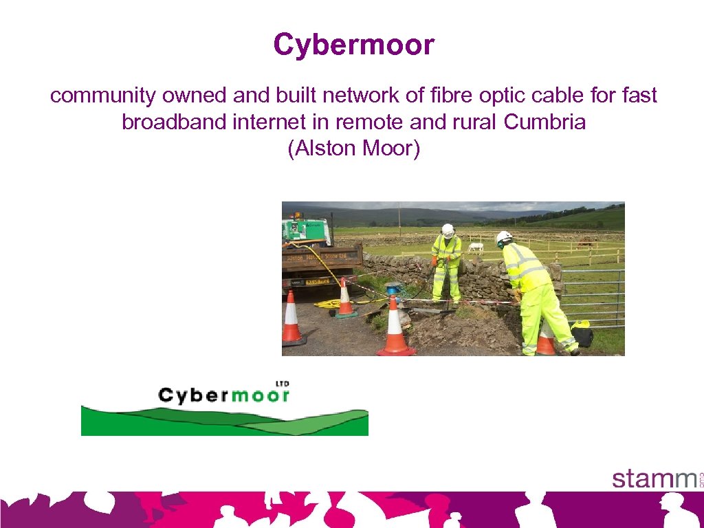 Cybermoor community owned and built network of fibre optic cable for fast broadband internet