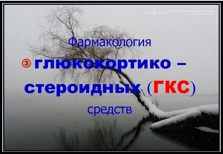 Фармакология глюкокортико – стероидных (ГКС) 3 средств 