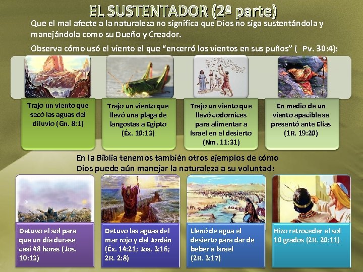 Que el mal afecte a la naturaleza no significa que Dios no siga sustentándola