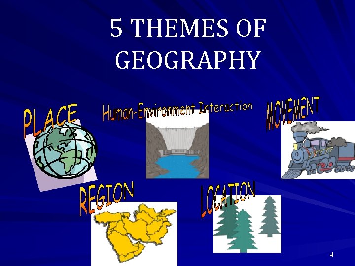 5 THEMES OF GEOGRAPHY 4 