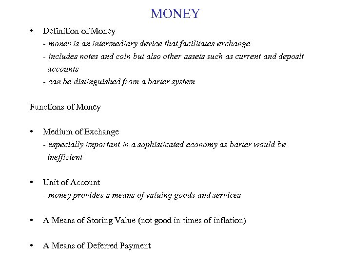 Money Definition Of Money Money Is