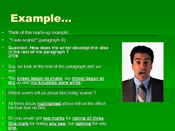 Example… § Think of this made up example; § 