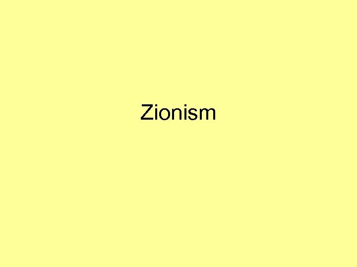 Zionism 