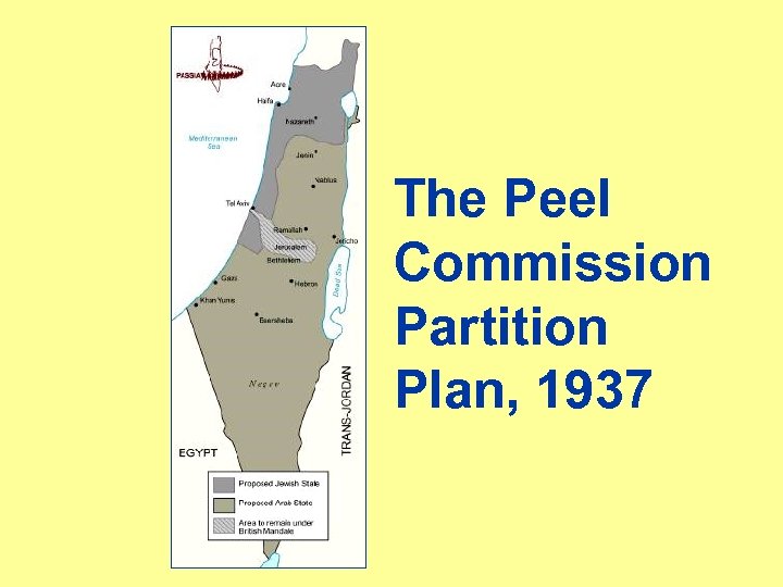 The Peel Commission Partition Plan, 1937 