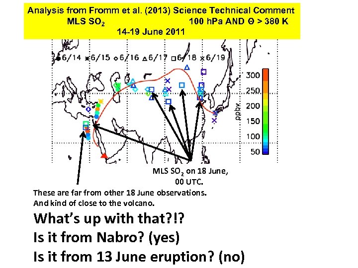 Analysis from Fromm et al. (2013) Science Technical Comment MLS SO 2 100 h.