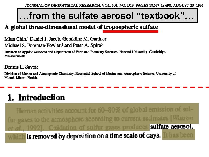 …from the sulfate aerosol “textbook”… 