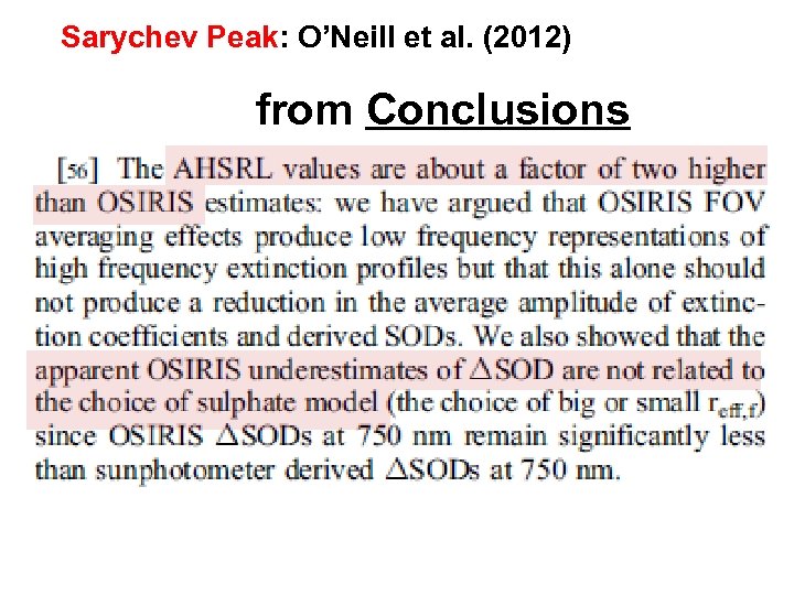 Sarychev Peak: O’Neill et al. (2012) from Conclusions 