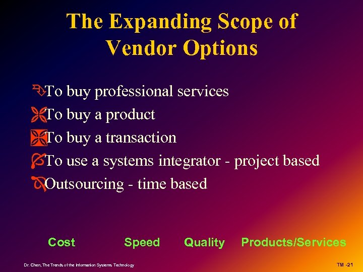 The Expanding Scope of Vendor Options Ê buy professional services To ËTo buy a