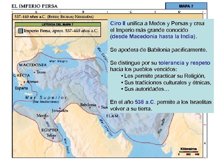 Ciro II unifica a Medos y Persas y crea el Imperio más grande conocido