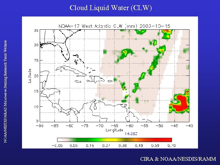 NOAA/NESDIS/ARAD Microwave Sensing Research Team Website Cloud Liquid Water (CLW) CIRA & NOAA/NESDIS/RAMM 