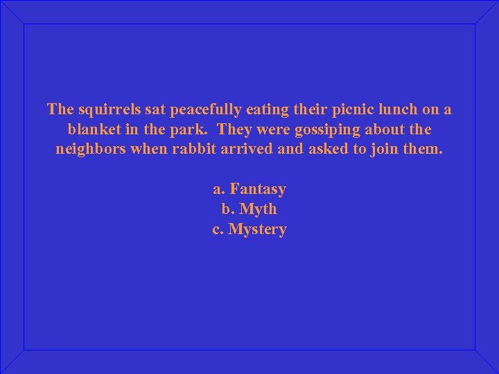 The squirrels sat peacefully eating their picnic lunch on a blanket in the park.