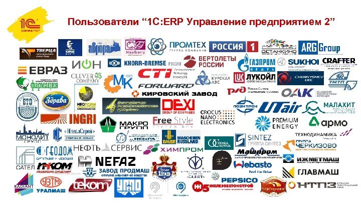 Пользователи “ 1 С: ERP Управление предприятием 2” 