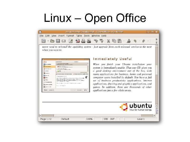 Linux – Open Office 