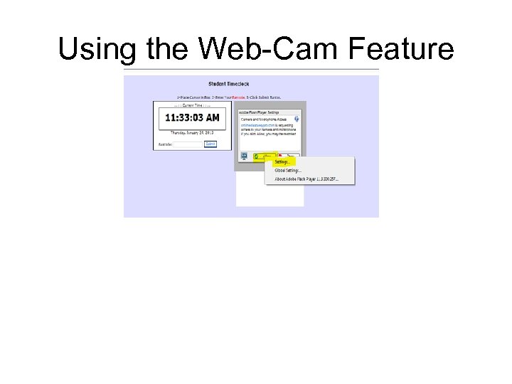 Using the Web-Cam Feature 