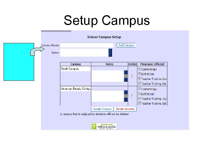 Setup Campus 