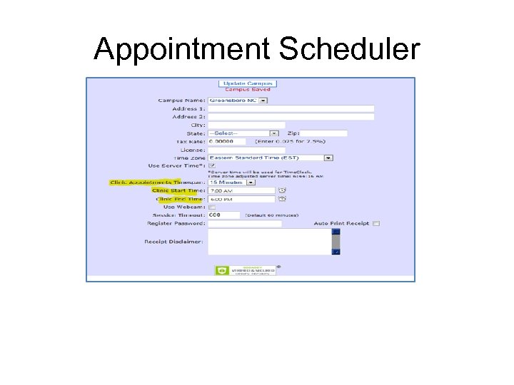 Appointment Scheduler 