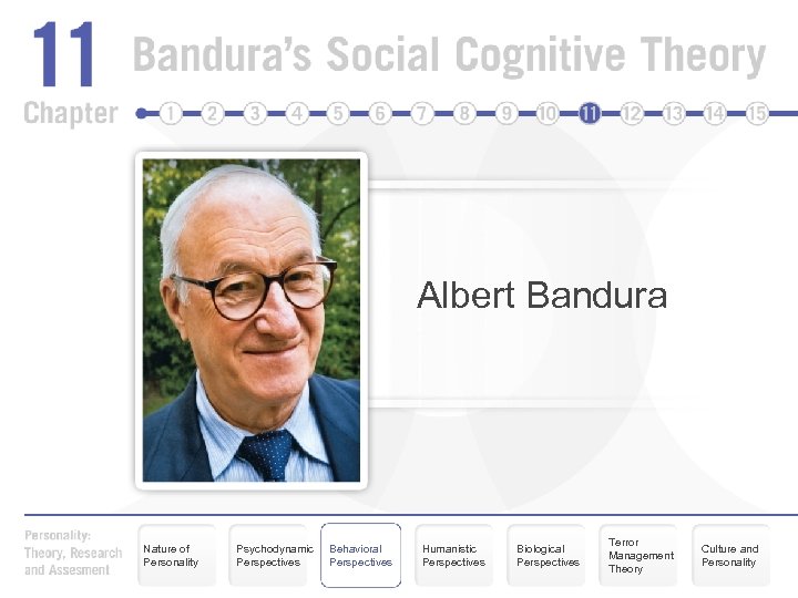 Albert Bandura Nature of Personality Psychodynamic Perspectives Behavioral Perspectives Humanistic Perspectives Biological Perspectives Terror