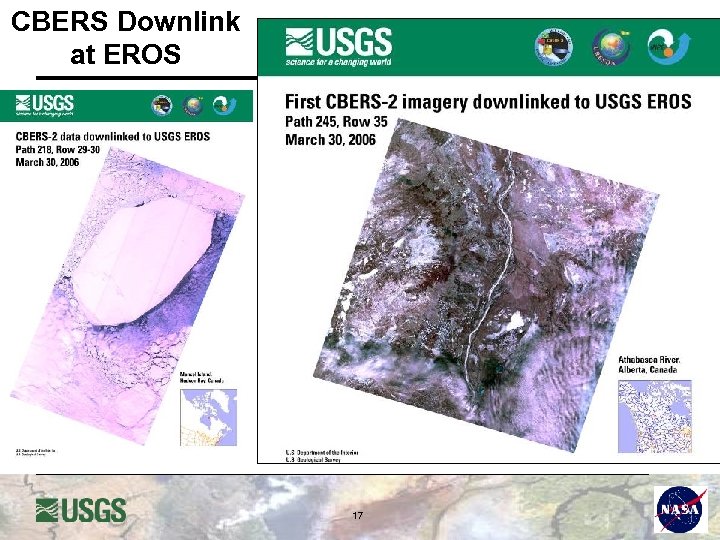 CBERS Downlink at EROS 17 