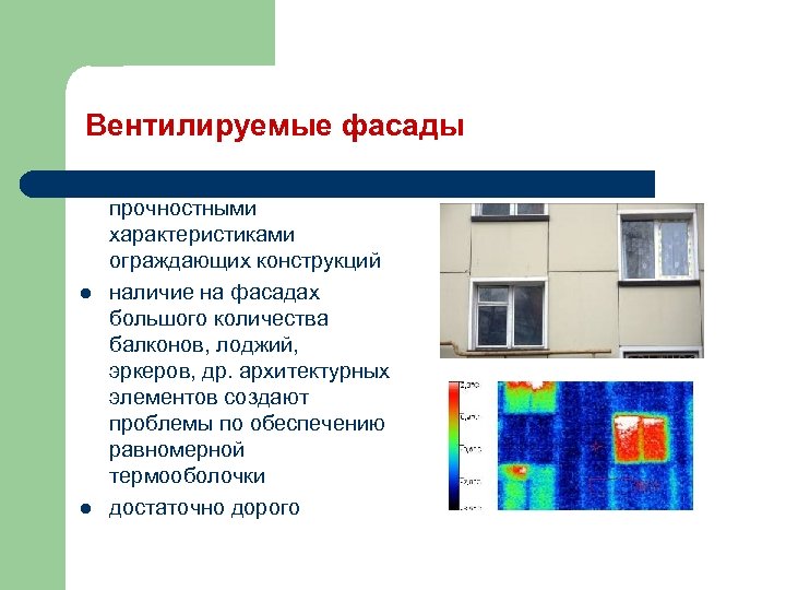 Вентилируемые фасады l l l проблемы, связанные с прочностными характеристиками ограждающих конструкций наличие на