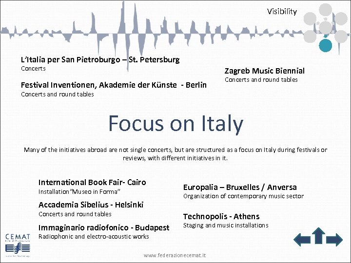Visibility L’Italia per San Pietroburgo – St. Petersburg Concerts Zagreb Music Biennial Festival Inventionen,