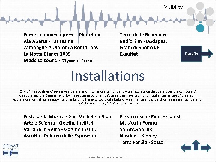 Visibility Farnesina porte aperte - Planofoni Ala Aperta - Farnesina Zampogne e Olofoni a