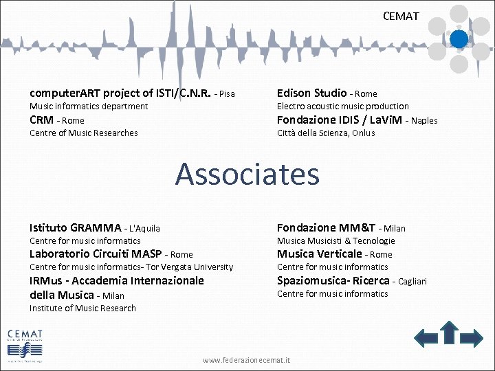 CEMAT computer. ART project of ISTI/C. N. R. - Pisa Music informatics department CRM