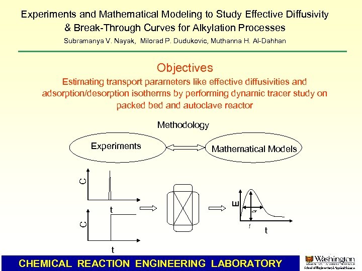 Experiments and Mathematical Modeling to Study Effective Diffusivity & Break-Through Curves for Alkylation Processes