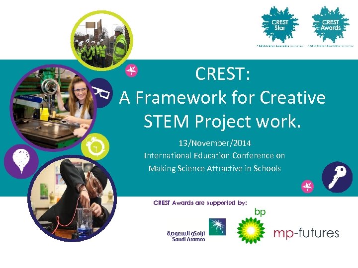 CREST: A Framework for Creative STEM Project work. 13/November/2014 International Education Conference on Making