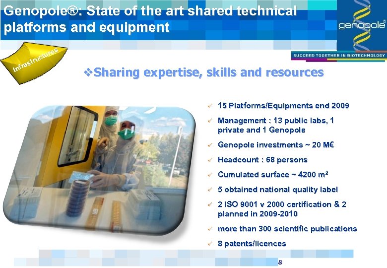 Genopole®: State of the art shared technical platforms and equipment es tur ruc ast