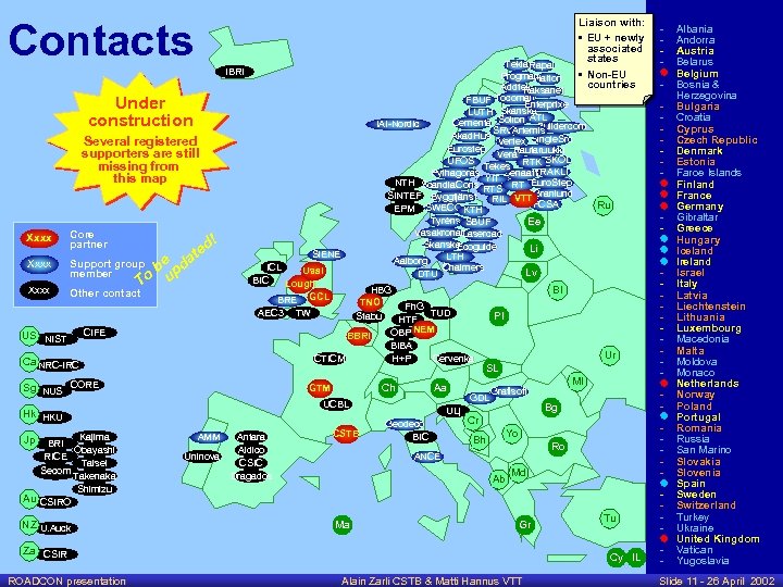 Liaison with: • EU + newly associated states • Non-EU countries Contacts Tekla. Rapal