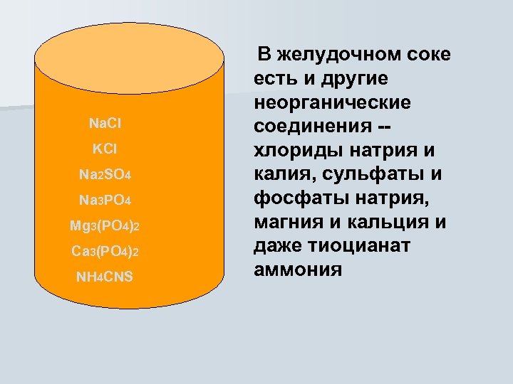 Na. Cl KCl Na 2 SO 4 Na 3 PO 4 Mg 3(PO 4)2