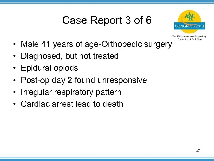 Case Report 3 of 6 • • • Male 41 years of age-Orthopedic surgery