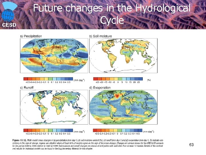 CESD Future changes in the Hydrological Cycle 63 